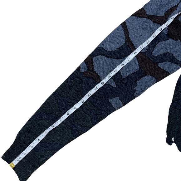 Men's Vintage Paninari Multicolor Cardigan Sweater - Picture 7 of 9